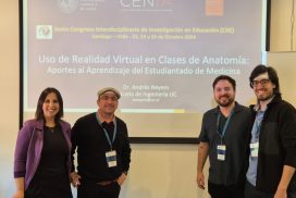 Académico Andrés Neyem junto a estudiantes de magister participaron del 6°Congreso Interdisciplinario de Investigación en Educación