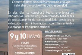 Jocelyn Dunstan participará del primer curso Procesamiento de Lenguaje Natural clínico para estudiantes y profesionales de la salud e ingeniería de Chile