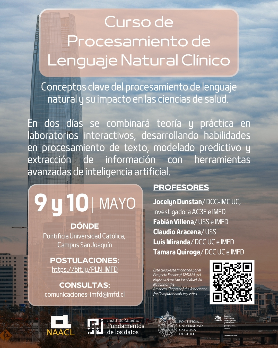 Curso de Procesamiento de Lenguaje Natural Clínico
