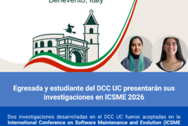 Egresada y estudiante del DCC UC presentarán sus investigaciones en ICSME 2026