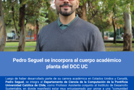 Pedro Seguel se incorpora al cuerpo académico planta del DCC UC