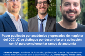 Paper publicado por académico y egresados de magíster del DCC UC se distingue por desarrollar una aplicación con IA para complementar ramos de anatomía