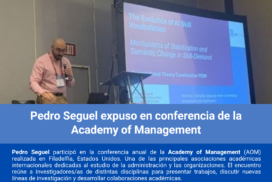 Pedro Seguel expuso en conferencia de la Academy of Management