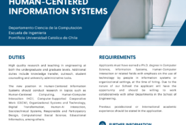 Faculty Position in Human-Centered Information Systems