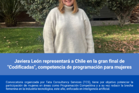 Javiera León representará a Chile en la gran final de “Codificadas”, competencia de programación para mujeres