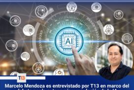 Marcelo Mendoza es entrevistado por T13 en marco del debate por la autonomía y regulación de la IA